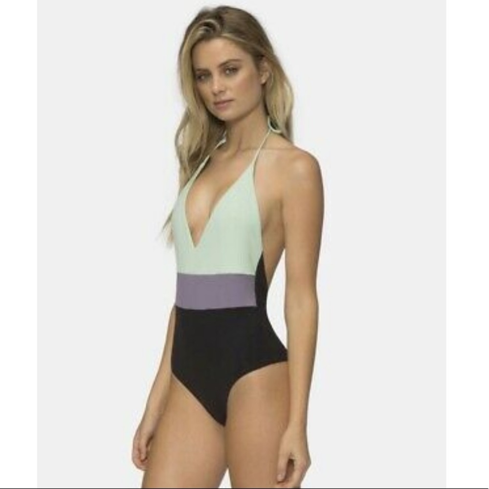 Tavik Womens Chase Color Block Purple Mint Sz XS